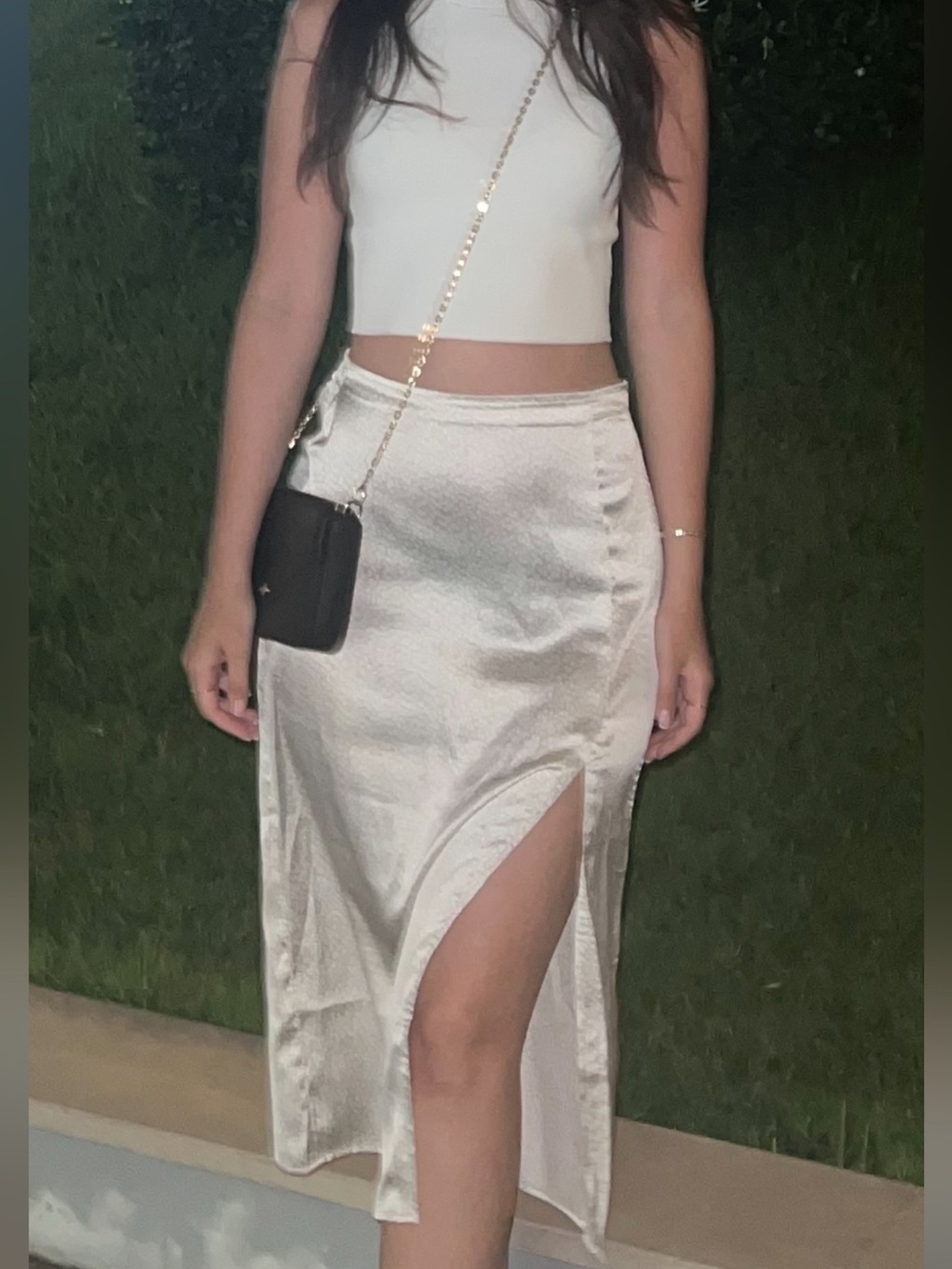 Abercrombie & Fitch Cream Printed Pencil Skirt